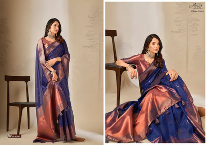 Vithisha Cotton Aura Sarees