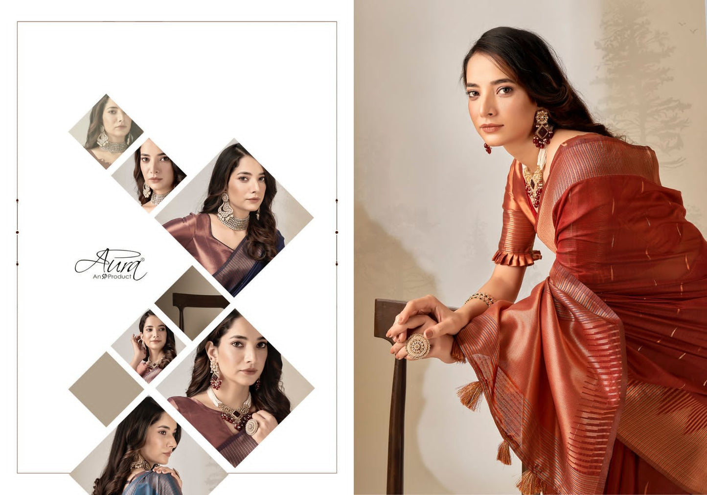 Vithisha Cotton Aura Sarees