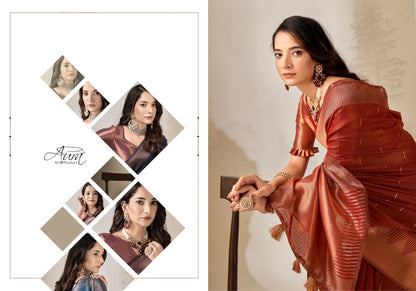 Vithisha Cotton Aura Sarees