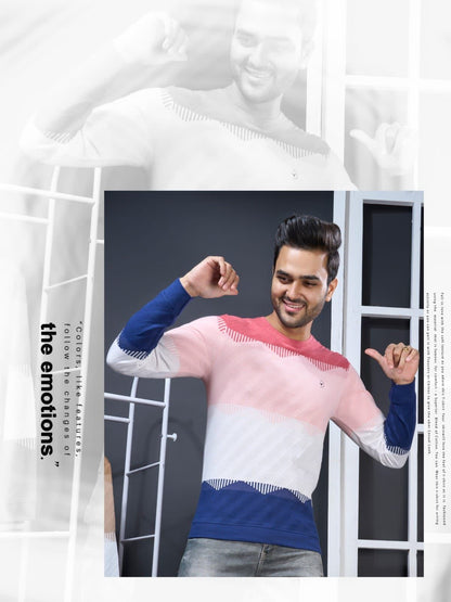 Vno-Bk-R-235/23 Radiology Jacquard Mens Tshirts