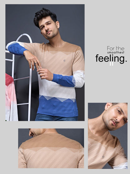 Vno-Bk-R-235/23 Radiology Jacquard Mens Tshirts