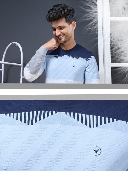 Vno-Bk-R-235/23 Radiology Jacquard Mens Tshirts