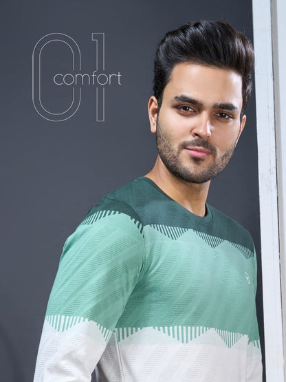 Vno-Bk-R-235/23 Radiology Jacquard Mens Tshirts