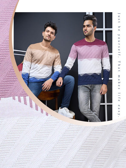 Vno-Bk-R-235/23 Radiology Jacquard Mens Tshirts