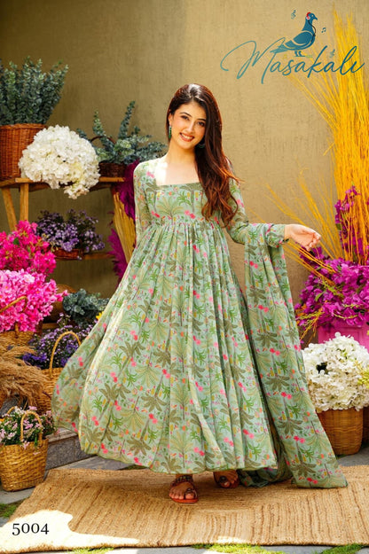 Vol-5 Masakali Muslin Readymade Pant Style Suits