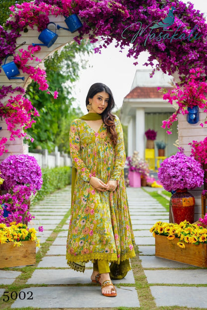 Vol-5 Masakali Muslin Readymade Pant Style Suits