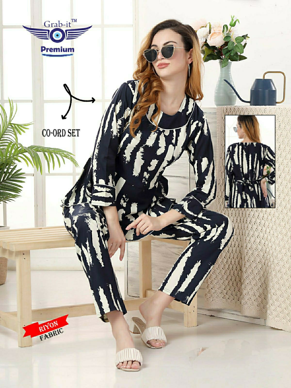 Vol 10000 Grab It Rayon Co Ord Set
