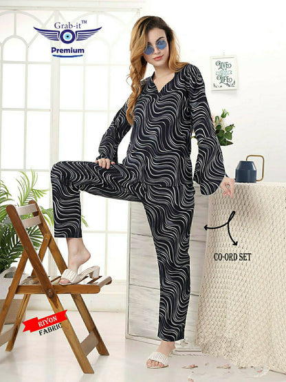 Vol 10000 Grab It Rayon Co Ord Set