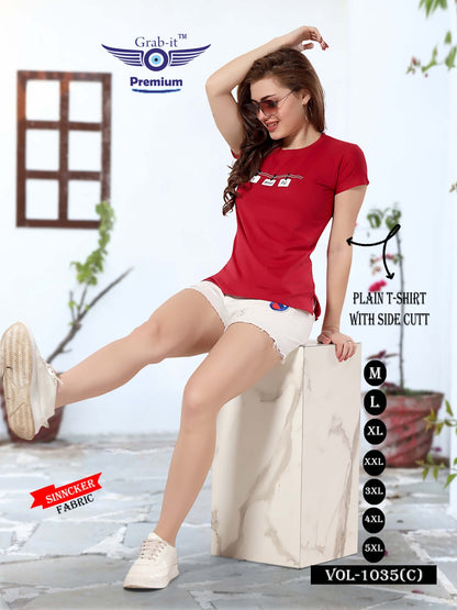 Vol 1035 C Grab It Sinker Women Tshirt