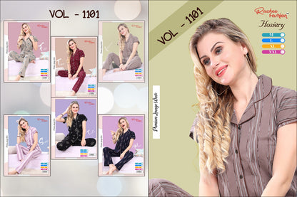 Vol 1101 Ruchee Fashion Collar Night Suits