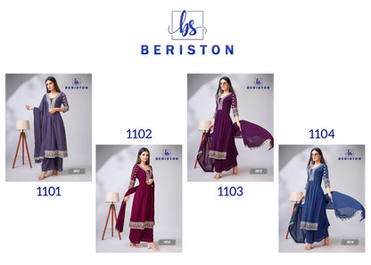 Vol 11 Beriston Georgette Readymade Plazzo Style Suits