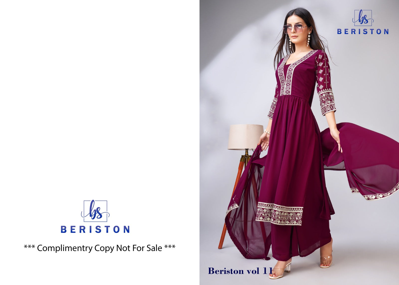 Vol 11 Beriston Georgette Readymade Plazzo Style Suits