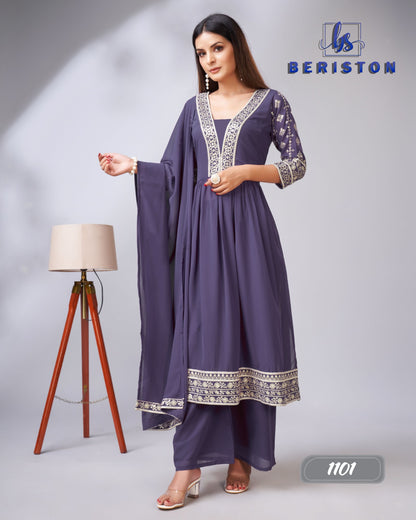 Vol 11 Beriston Georgette Readymade Plazzo Style Suits