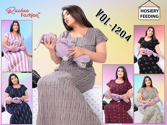 Vol 1204 Ruchee Fashion Feeding Night Gown