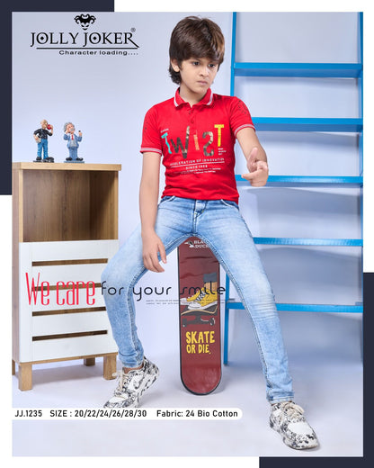 Vol 1235 Jolly Joker Cotton Boys Tshirt
