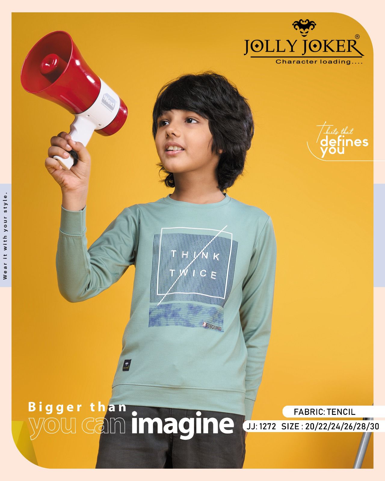 Vol 1272 Jolly Joker Lycra Boys Tshirt