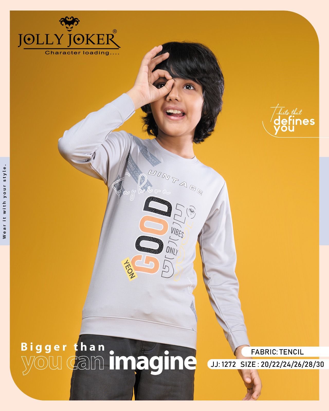 Vol 1272 Jolly Joker Lycra Boys Tshirt