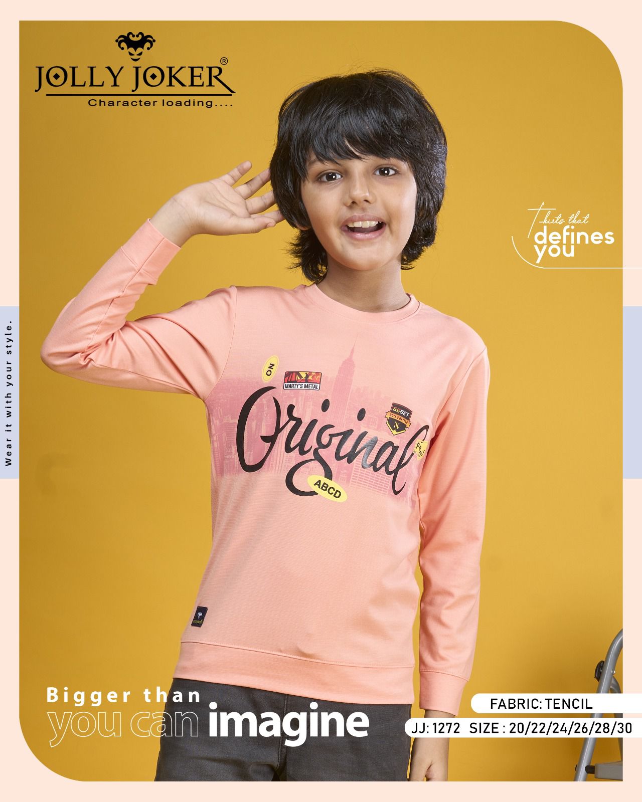 Vol 1272 Jolly Joker Lycra Boys Tshirt