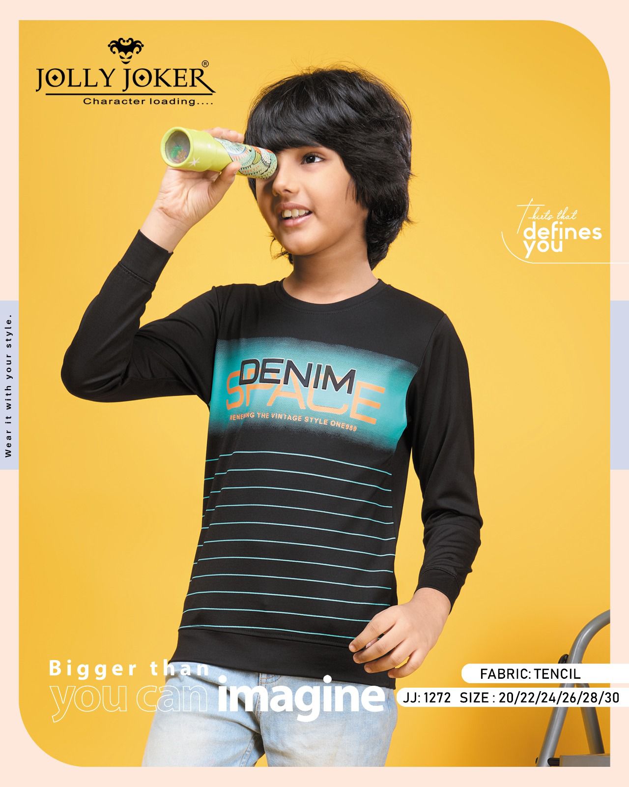 Vol 1272 Jolly Joker Lycra Boys Tshirt