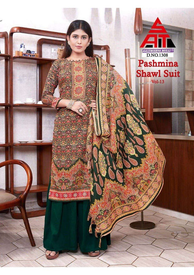 NAARI GULMOHAR PASHMINA | Buy Wholesale Pashmina Suits Online | Affordable  Prices at Solanki Textiles