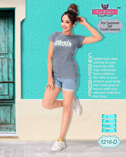 Vol 1416 La Fairy Hosiery Sinker Women Tshirt