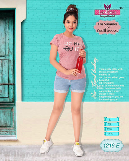 Vol 1416 La Fairy Hosiery Sinker Women Tshirt