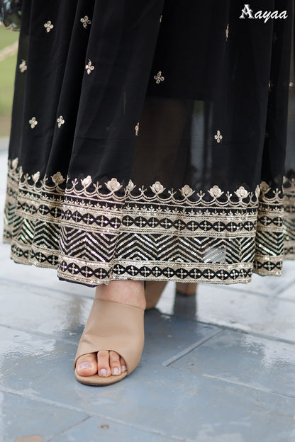 Vol 14 Aayaa Georgette Gown Dupatta Set