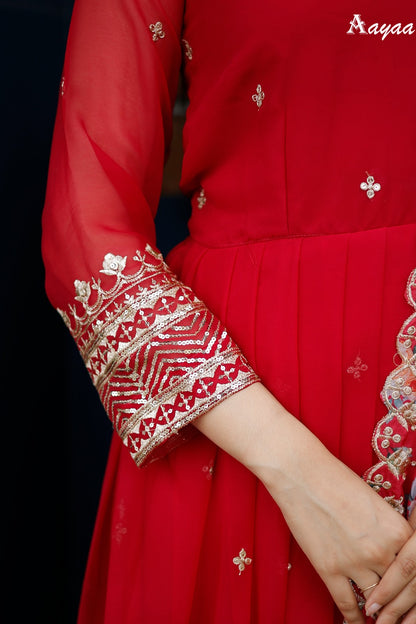 Vol 14 Aayaa Georgette Gown Dupatta Set