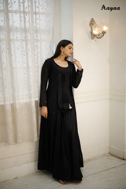 Vol 15-With Shrug Aayaa Rayon One Piece Gown