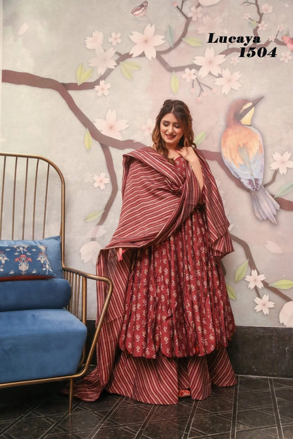 Vol 15 Lucaya Muslin Readymade Plazzo Style Suits