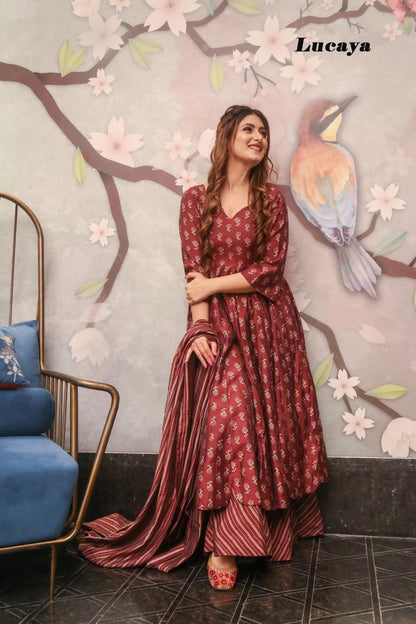 Vol 15 Lucaya Muslin Readymade Plazzo Style Suits