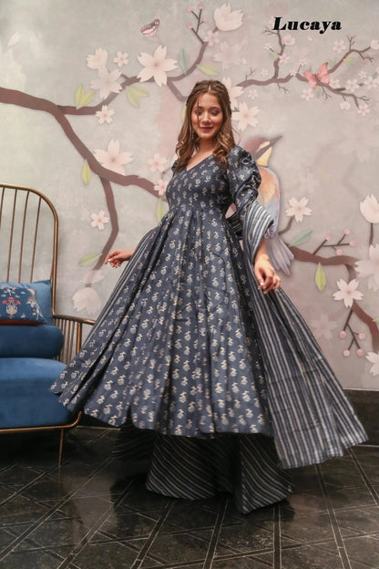 Vol 15 Lucaya Muslin Readymade Plazzo Style Suits