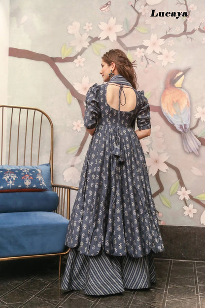 Vol 15 Lucaya Muslin Readymade Plazzo Style Suits