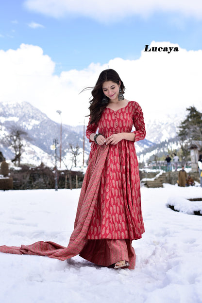 Vol 15 Lucaya Muslin Readymade Plazzo Style Suits