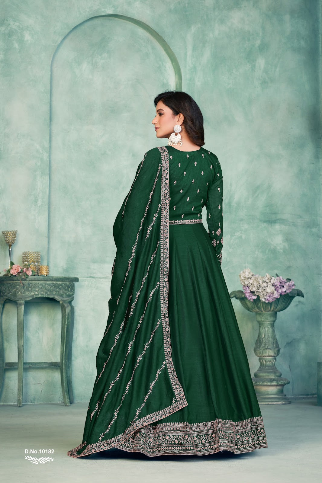 Vol 18 Anjubaa Silk Anarkali Salwar Suits