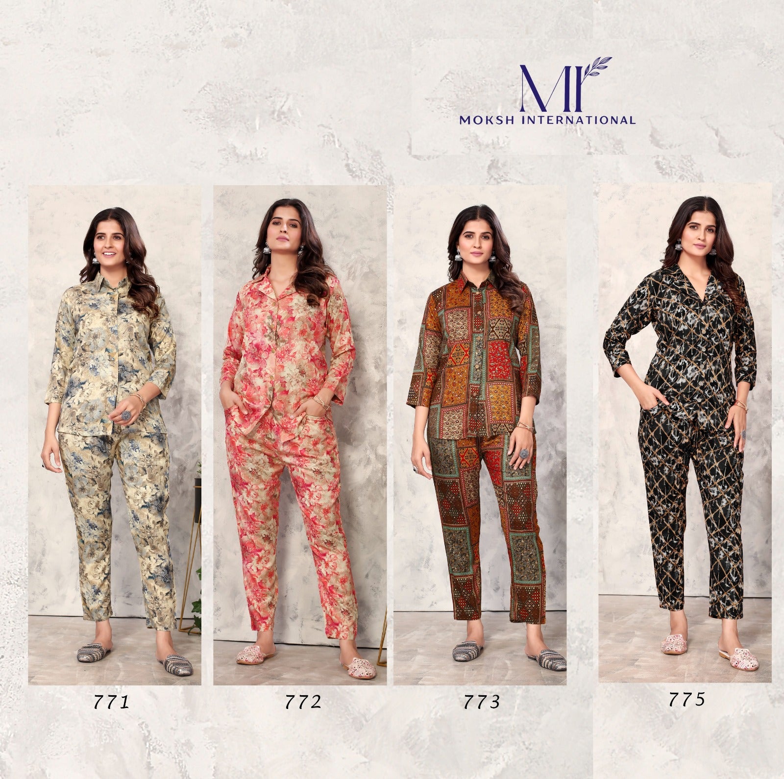 Vol 1 Moksh International Rayon Co Ord Set