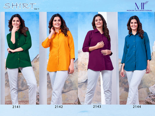 Vol 1 Moksh International Cotton Women Shirts