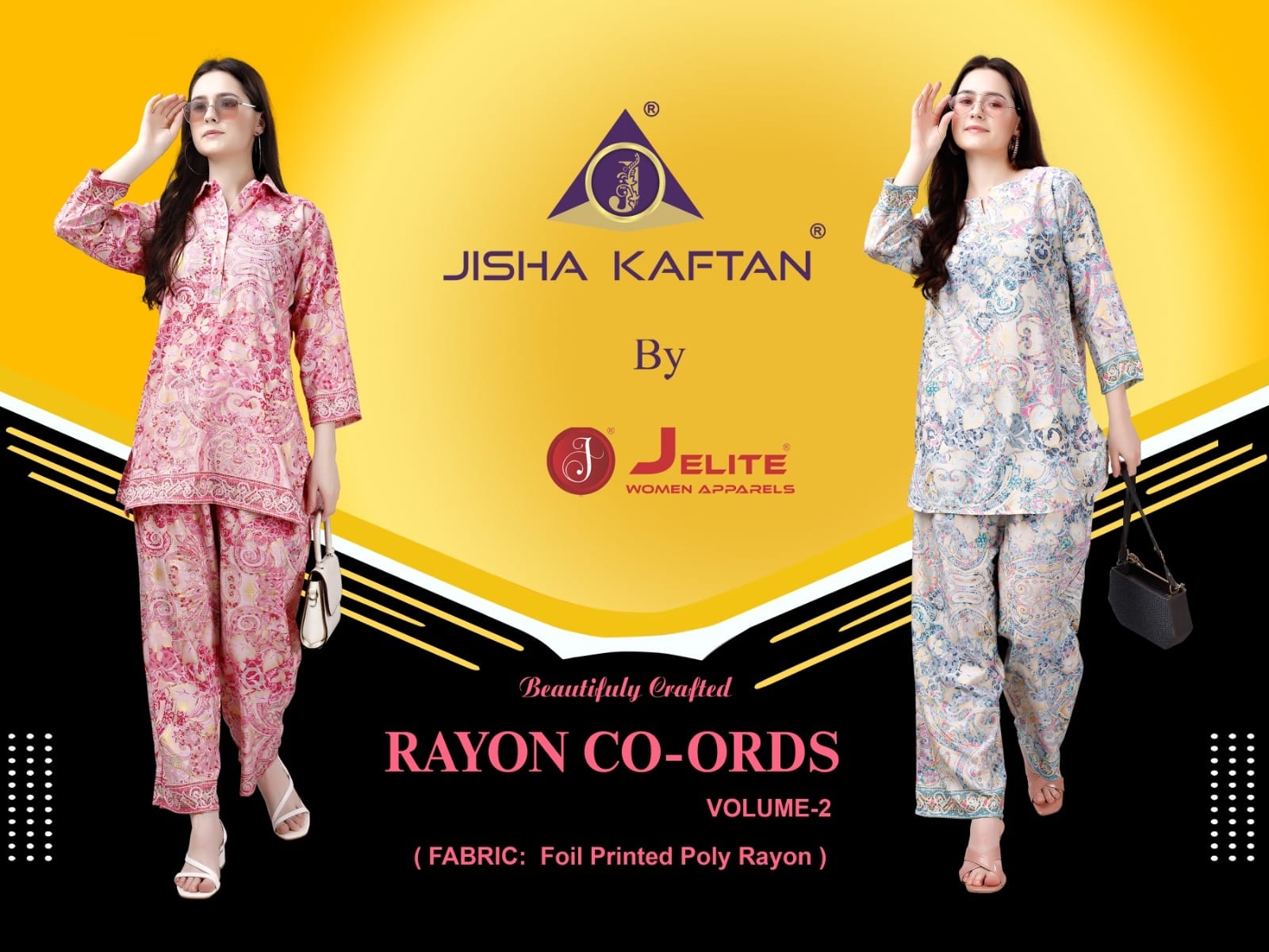 Vol 2-1312 Jelite Rayon Co Ord Set