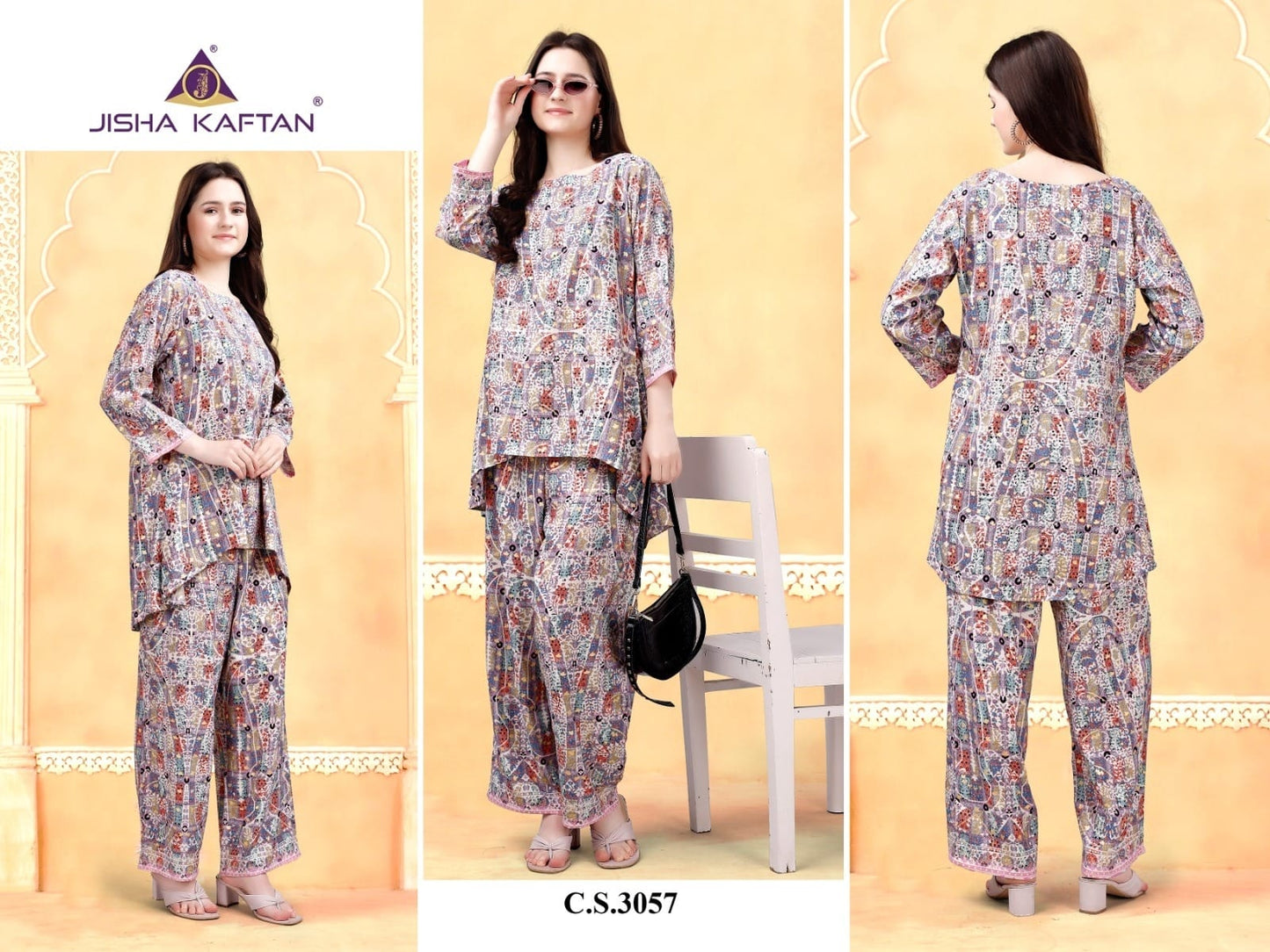 Vol 2-1312 Jelite Rayon Co Ord Set