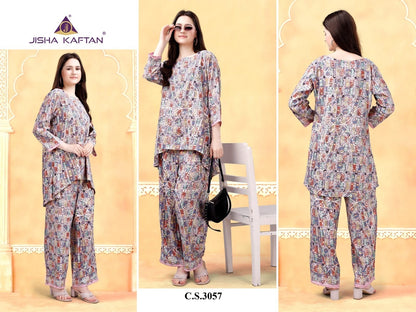 Vol 2-1312 Jelite Rayon Co Ord Set