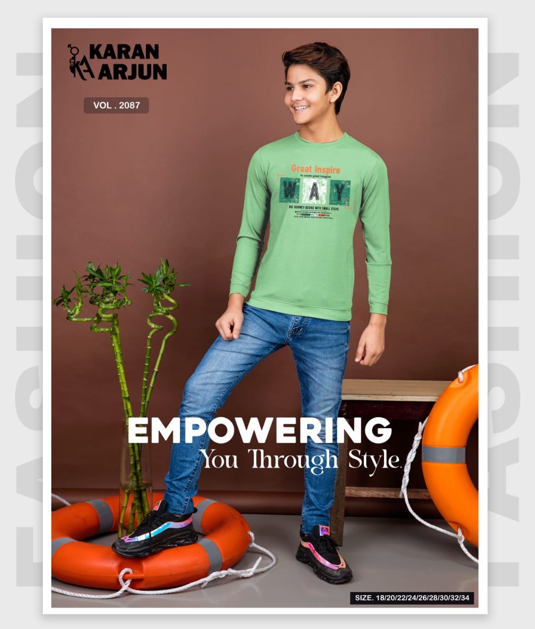 Vol 2087 Karan Arjun Imported Boys Tshirt