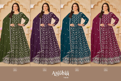Vol 24 Anjubaa Georgette Anarkali Salwar Suits