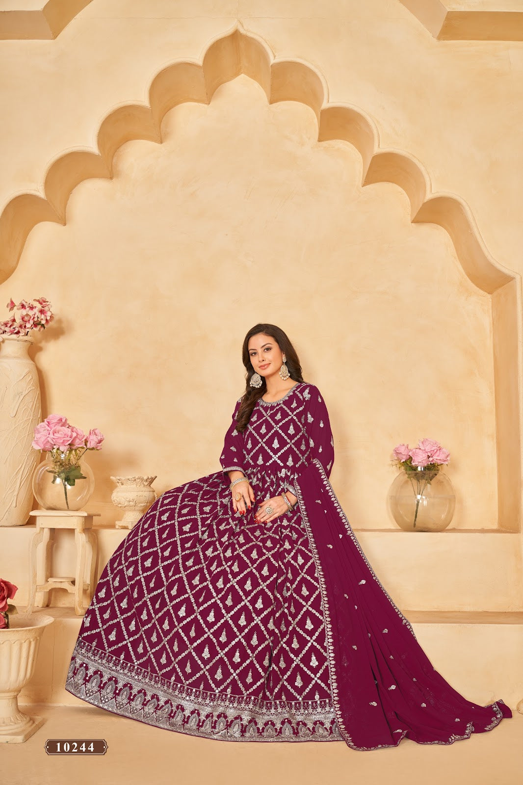 Vol 24 Anjubaa Georgette Anarkali Salwar Suits