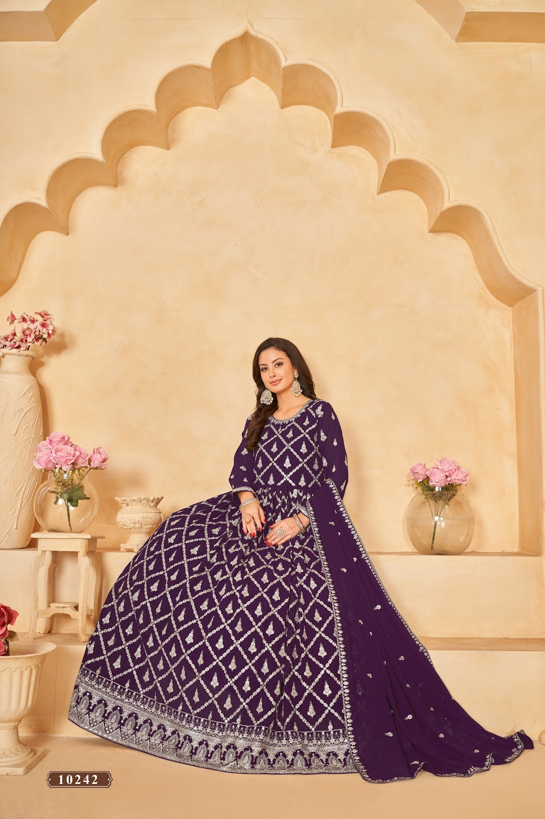 Vol 24 Anjubaa Georgette Anarkali Salwar Suits