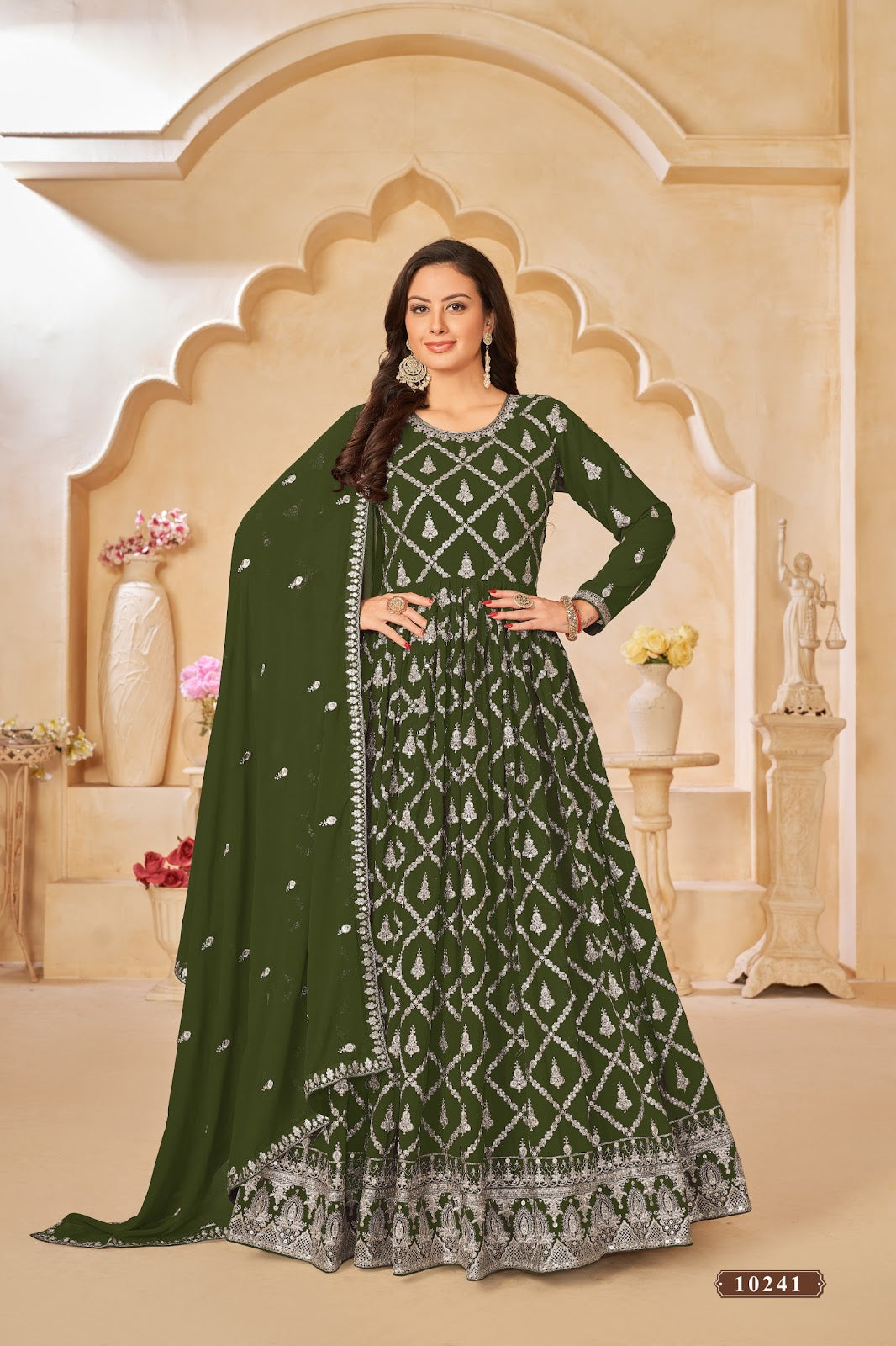 Vol 24 Anjubaa Georgette Anarkali Salwar Suits