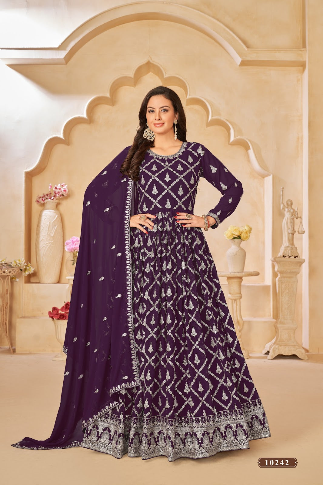 Vol 24 Anjubaa Georgette Anarkali Salwar Suits