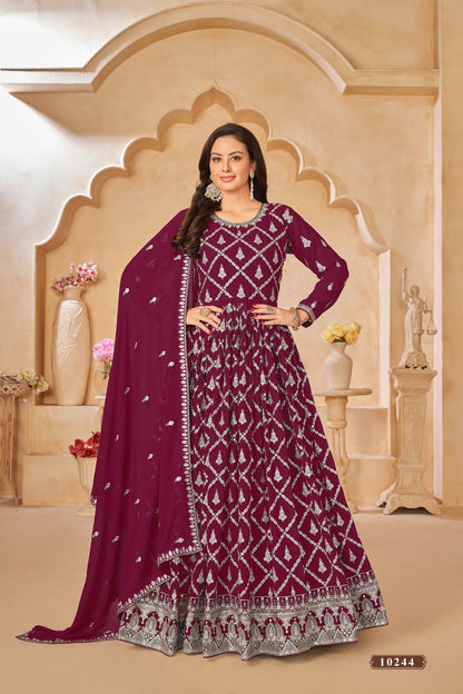 Vol 24 Anjubaa Georgette Anarkali Salwar Suits