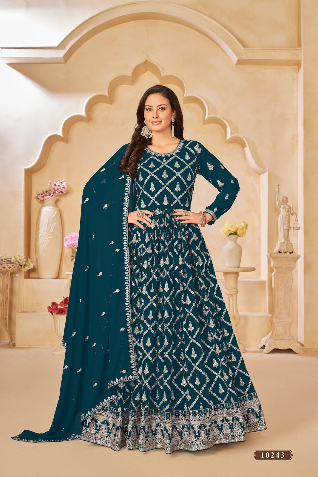 Vol 24 Anjubaa Georgette Anarkali Salwar Suits