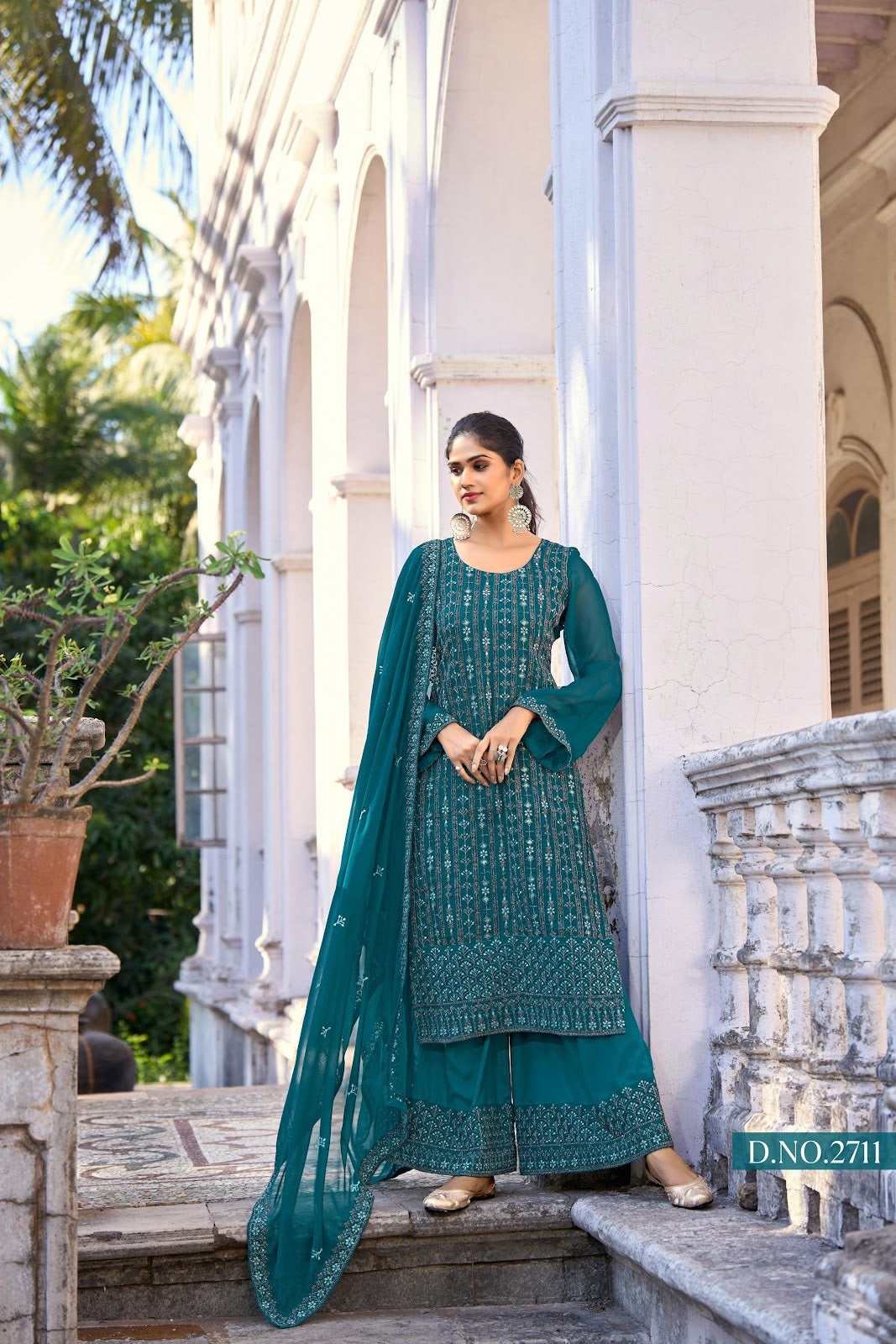 Vol 27 Twisha Silk Plazzo Style Suits