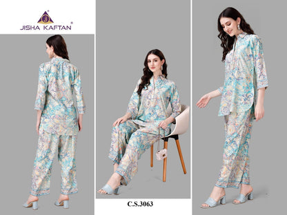 Vol 3-Colours Jelite Rayon Co Ord Set